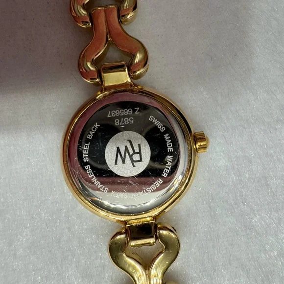 Raymond Weil Gold and Black Women's Watch with Diamond Hour Markers - 5878 - Picture 10 of 14